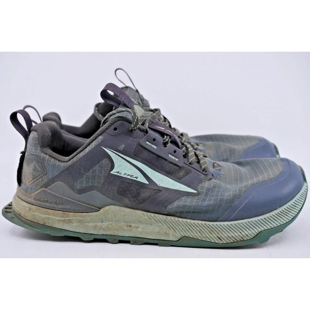 Altra Lone Peak 8 Womens Sz 7 Wide Blue Green Athletic Trail Running Sneakers W